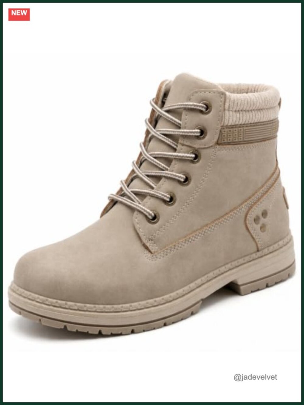 Waterproof Women's Ankle Boots Lace Up Hiking Work Shoes Non-Slip Comfortable